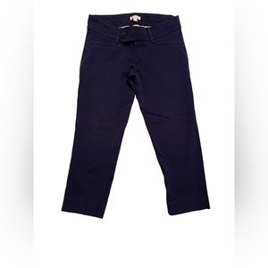 Lily Pulitzer navy blue cropped stretch capri size 4